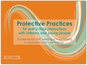 Protective Practices - Department for Education and Child