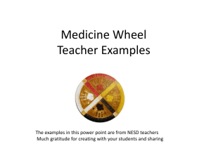 Medicine Wheel Teacher Examples