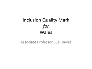 Inclusion Quality Mark for Wales - European Agency for Special