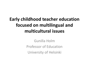 Gunilla Holm (University of Helsinki)