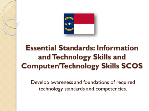 Essential Standards: Information and Technology Skills and