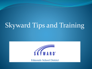 Skyward Family Access Tips PowerPoint