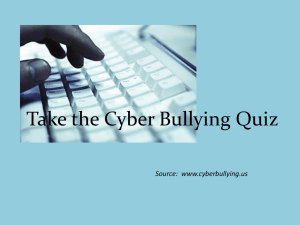 Take the Cyber Bullying Quiz