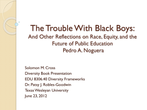 The Trouble With Black Boys: And Other - edu8306-2012