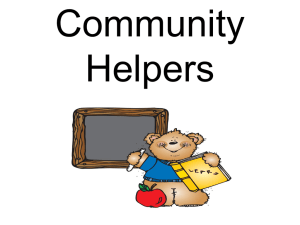 Community Helpers - RiverdaleKindergarten
