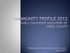CHILD INDICATORS - Community Service Council of Greater Tulsa