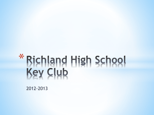 2012-2013 summary - Richland high key club