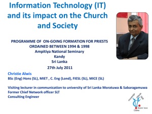 Information Technology (IT) and its impact on the Church