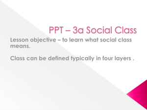 PPT Social Class and human development