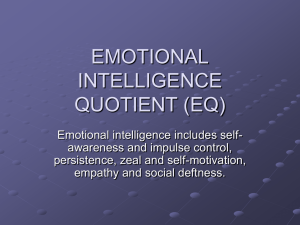 Emotional Intelligence Quotient (EQ)