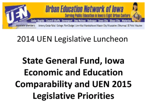 Iowa State General Fund, Economic and Education Funding