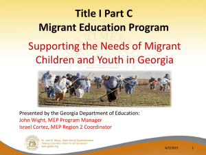 Supporting the Needs of Migrant Children and Youth in Georgia