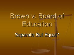 Brown v Board PP