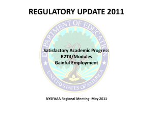 Federal Regulatory Update
