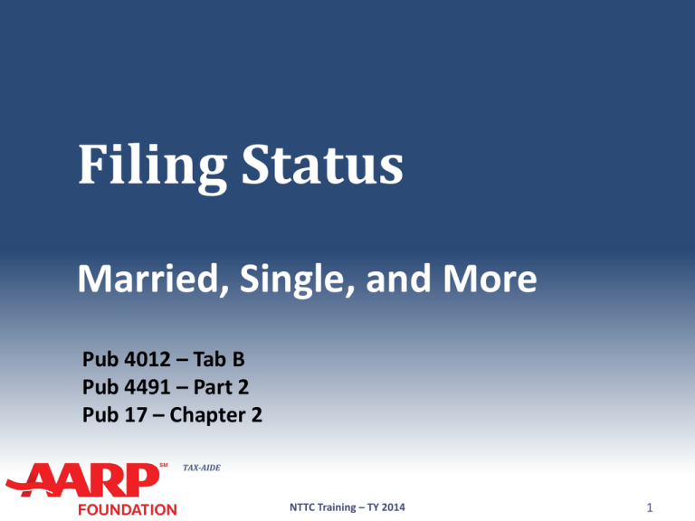 07 Filing Status