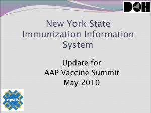New York State Immunization Information System