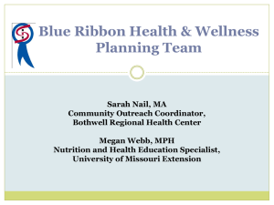 Sedalia/Pettis County Blue Ribbon Health and Wellness Planning