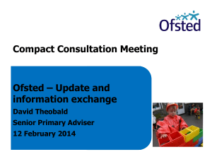 Compact Consultation Ofsted Update 120214