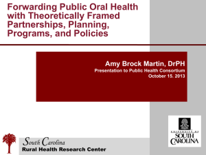 Amy Brock-Martin - SC Office of Rural Health