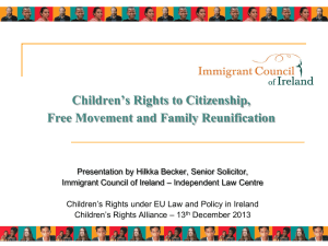 Citizenship and Free Movement and Children`s EU Rights_Hilkka