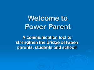 Power Parent PowerPoint