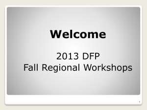 Fall Regional Workshops - Waiver Information