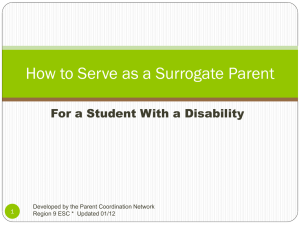 How to Serve as a Surrogate Parent