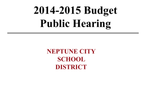 2014-2015 Budget hearing presentation