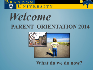 2014 Parent Orientation Power Point