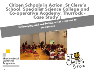 Citizen Schools in Action: St Clere`s School, Specialist Science
