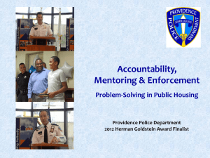 Providence Police Department – Herman Goldstein Award