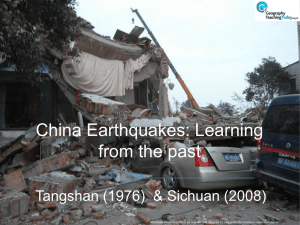 China Earthquakes: Learning from the past