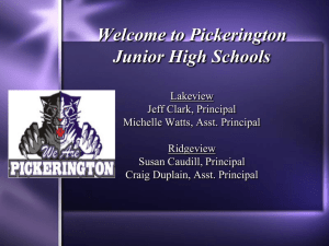 Welcome to Pickerington Junior High Schools