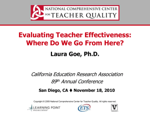 Title of Presentation - California Educational Research Association