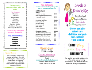 Seed of Knowledge Brochure - Seeds of Knowledge Preschool and