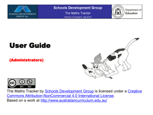 Maths Tracker v3.3 Instructions for use ADMIN (powerpoint)