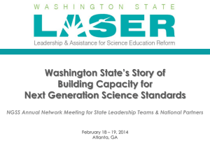 Washington State`s Story of Building Capacity for Next Generation