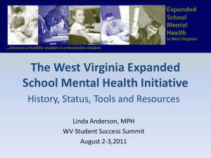 The West Virginia Expanded School Mental Health