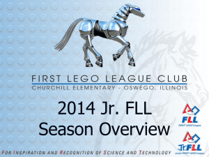 2014 Jr. FLL Coaches` Season Overview