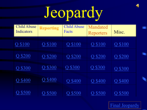 Jeopardy - Train the Trainer