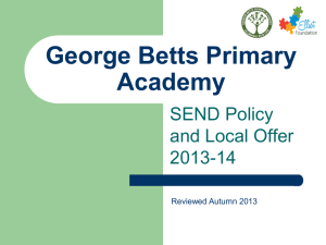 Shireland Hall Primary School - George Betts Primary Academy
