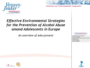 Presentation EU October 19th - Alcohol Abuse among Adolescents