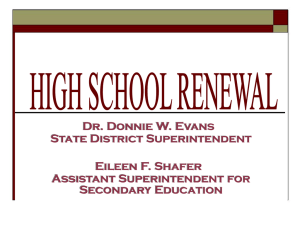High School Renewal PowerPoint