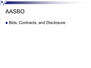 Bids Disclosures and Leases - Arkansas Association of Educational