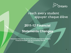 Enrolment/ESL presentation - Financial Analysis and Accountability