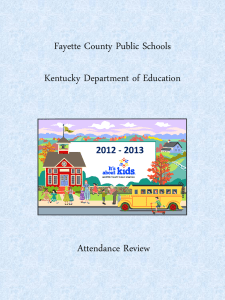 Attendance Review (Audit) - Fayette County Public Schools