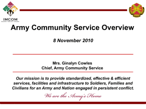 Army Community Service Overview