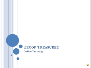 Troop Treasurer Training.pps