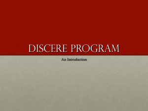 Discere Program - St Bernard`s College