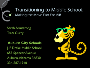 CAMP DRAKE MIDDLE - Auburn City Schools